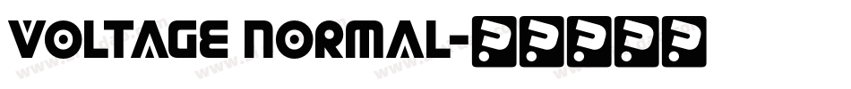 Voltage Normal字体转换